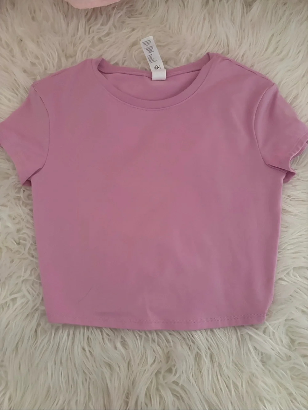 Alosoft Crop Finesse Short Sleeve - Candy Heart Pink